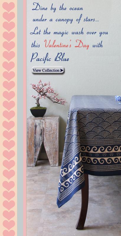 Pacific Blue ~ Navy Indigo Blue Bedding, Curtains & Table Linens