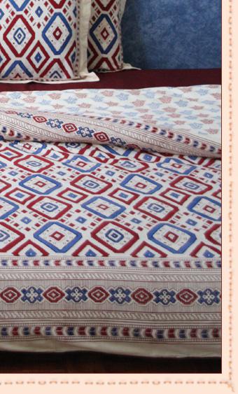 Morning Dew ~ Stylish Elegant Yellow Blue French Queen Bedspread