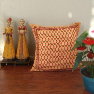 Indian Summer ~ Decorative Orange Paisley European Pillow Sham