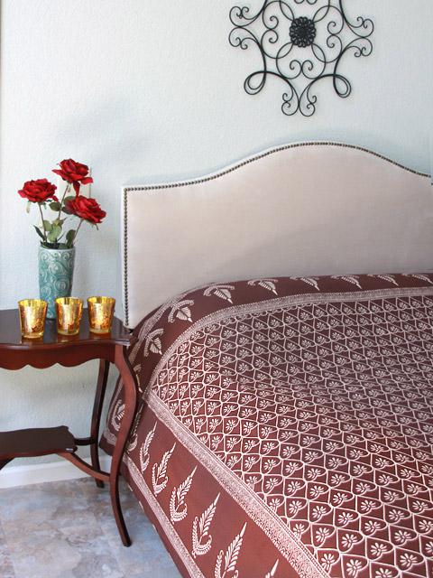 For the Love of Chocolate ~ Dark Brown Romantic King Bedspread