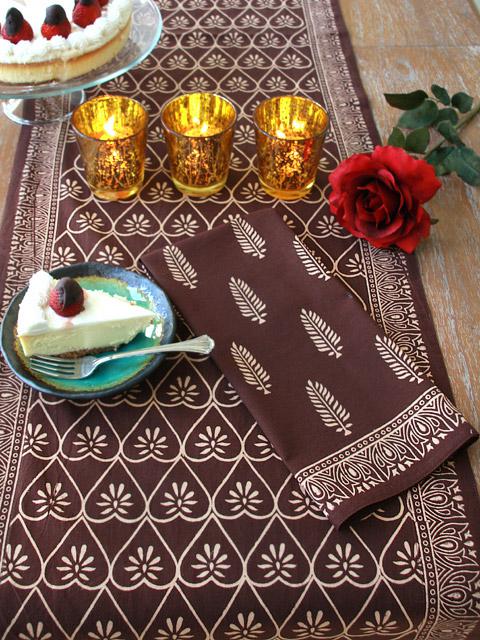 For the Love of Chocolate ~ Brown Romantic Elegant Dinner Napkin