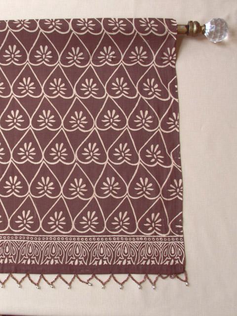 For the Love of Chocolate ~ Dark Brown Luxury Window Valance