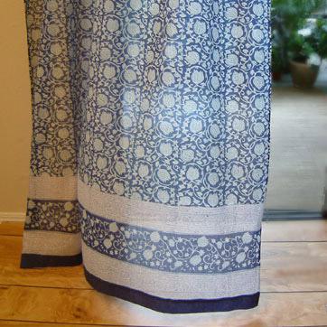 Midnight Lotus ~ Sheer Curtain Panel