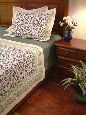 Moonlit Taj ~ Exotic Turquoise Pillow Sham Flanged