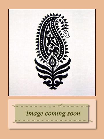 Paisley Au Lait ~ Designer Modern Black and White Table Runner