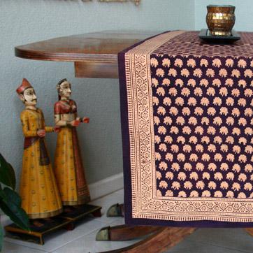 Purple Moon ~ Luxury Purple Gold Table Runner