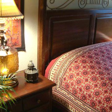 Ruby Kilim~ Rustic Red Black Luxury Designer King Size Bedspread