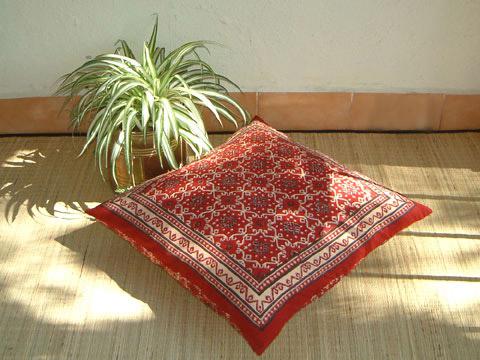 Rustic Red and Chocolate Euro Pillow Cover Valentine's Day Bedding