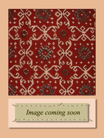 Ruby Kilim ~ Rustic Red Kitchen Curtains