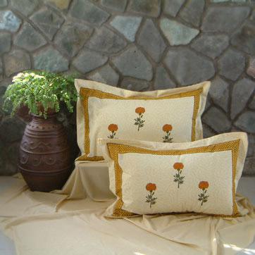 Wedding Day~ Luxury Tropical Floral Pillow Sham Flanged