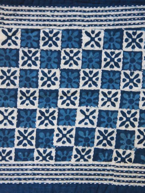 Starry Nights Quilted ~ Blue Batik Table Runner