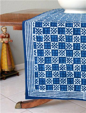 Starry Nights ~ Blue Batik Table Runner
