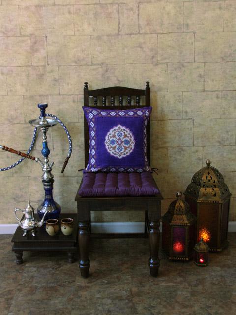 Sultans Palace ~ Purple Blue Moroccan Vintage Cushion Cover