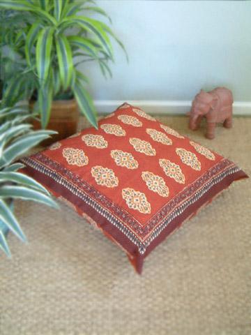 Spice Route ~ Decorative Red  Moroccan Euro Pillow Sham Cover