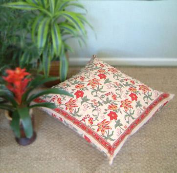 Tropical Garden~ Colorful Country Floral Euro Pillow Sham Cover