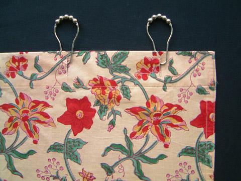 Colorful Floral Bohemian Fabric Shower Curtain