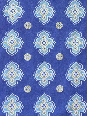 Casablanca Blues - Blue ~ Moroccan Inspired Boho Fabric