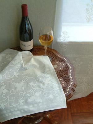 Ivy Lace ~ Elegant White Cotton Cloth Dinner Napkins