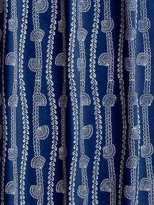 Pacific Blue - Kelp Forest ~ Blue Fabric With Ivory Beach Print
