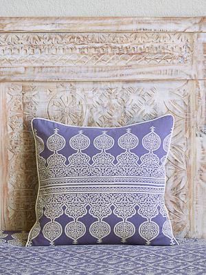 Victorian Lilac Ivory ~ Purple Lace Throw Pillow Cover
