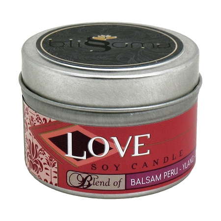 Love Aromatherapy Soy Candle 4 oz tin