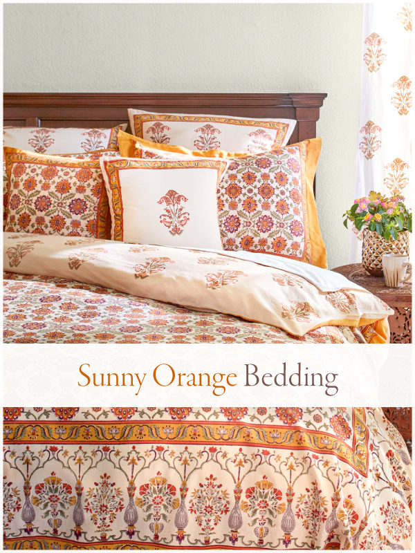 orange bedding and fall duvet covers