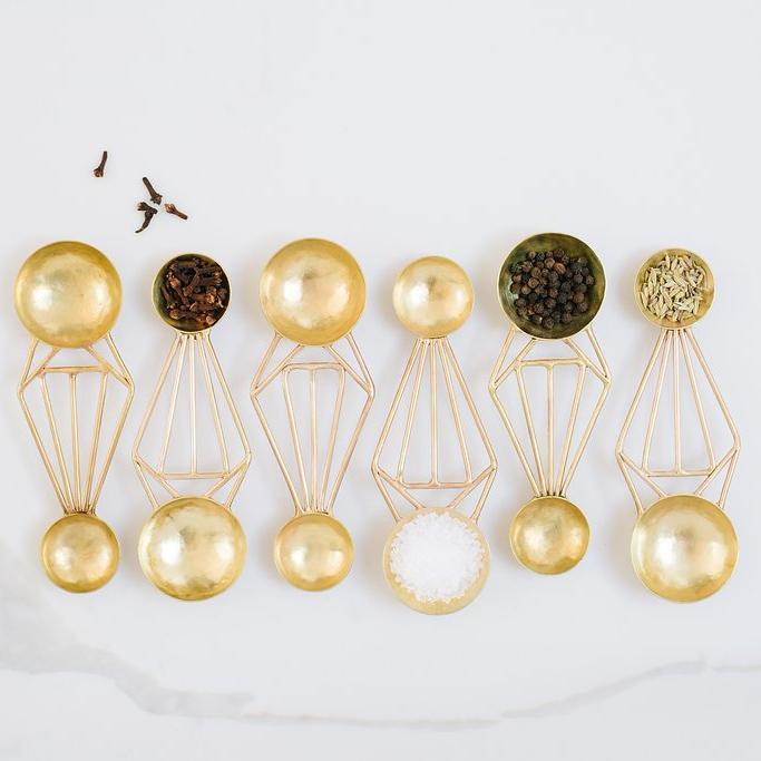 Double-sided Brass Measuring Spoons