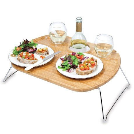 At home Valentines Day ideas with a low foldable table