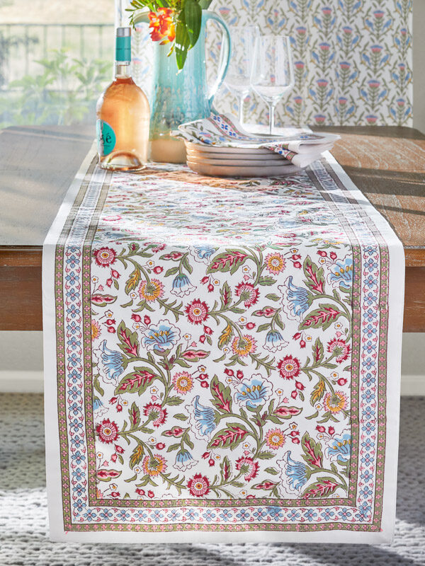 Enchanted ivory table runner