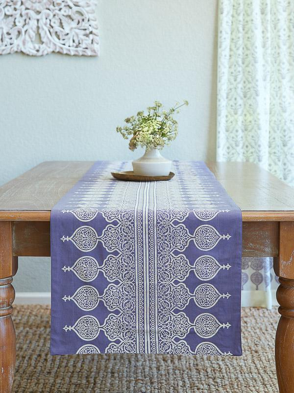 Victorian Lilac Lace ~ Bohemian Lavender Purple Table Runner