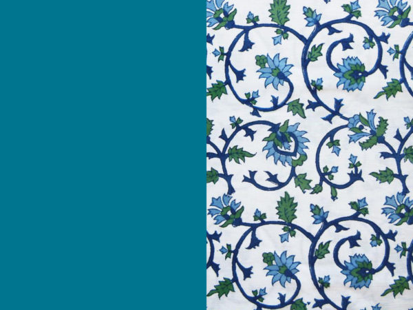 mosaic blue, a teal blue, one of the summer's colors