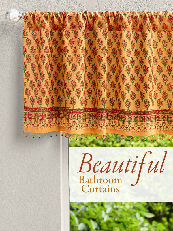 27 Gorgeous Bathroom Window Curtains and Treatments