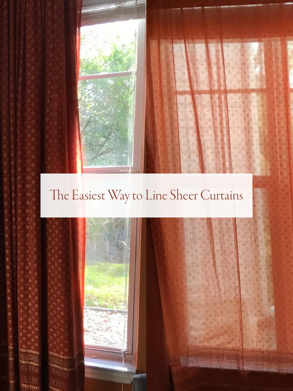 Lining Curtain Panels Diy How To Line Sheer Curtains Saffron Marigold