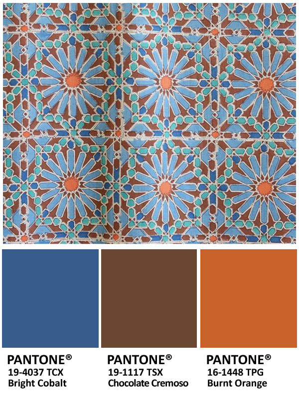 Sky blue, chocolate brown, and burnt orange for Thanksgiving colors
