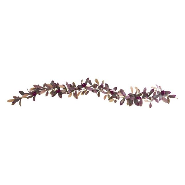 purple leaf garland for fall
