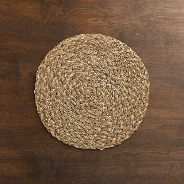 natural woven charger plate