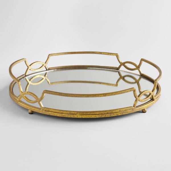 gold mirrored tray from World Market