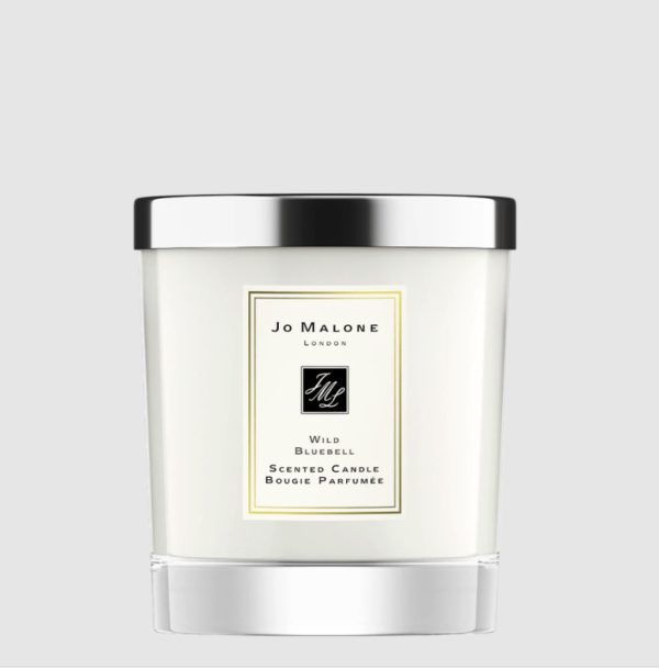 decorating with white Jo Malone wild bluebell scented candle