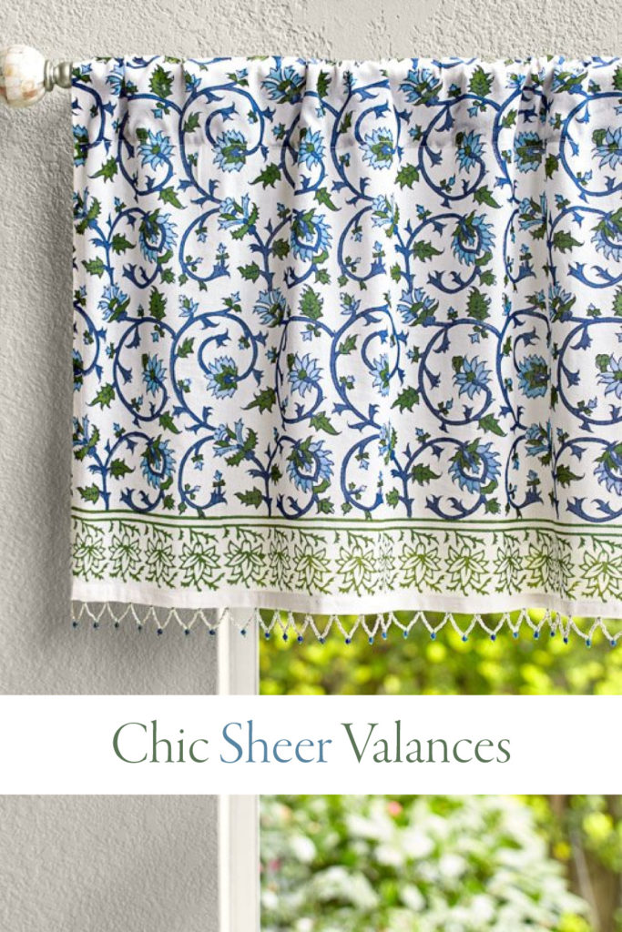 Sheer Valances: A Beaded Valance & Window Treatment With Style