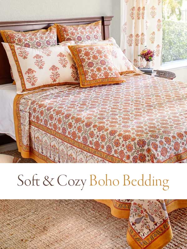 Boho Bedding 10 Gorgeous Choices For, Moroccan Style Duvet Cover Set Simple Plaid