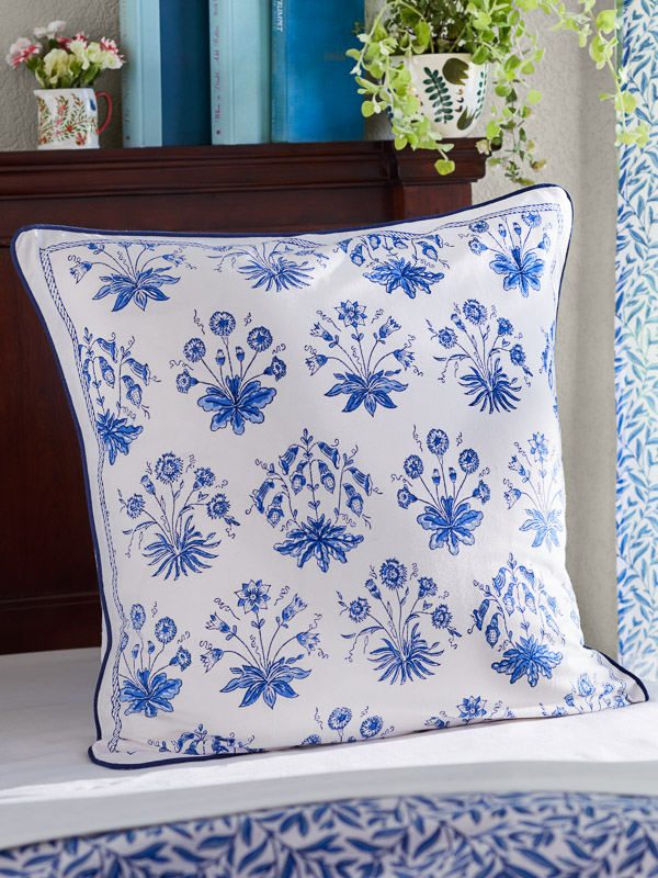 blue and white french country bedding