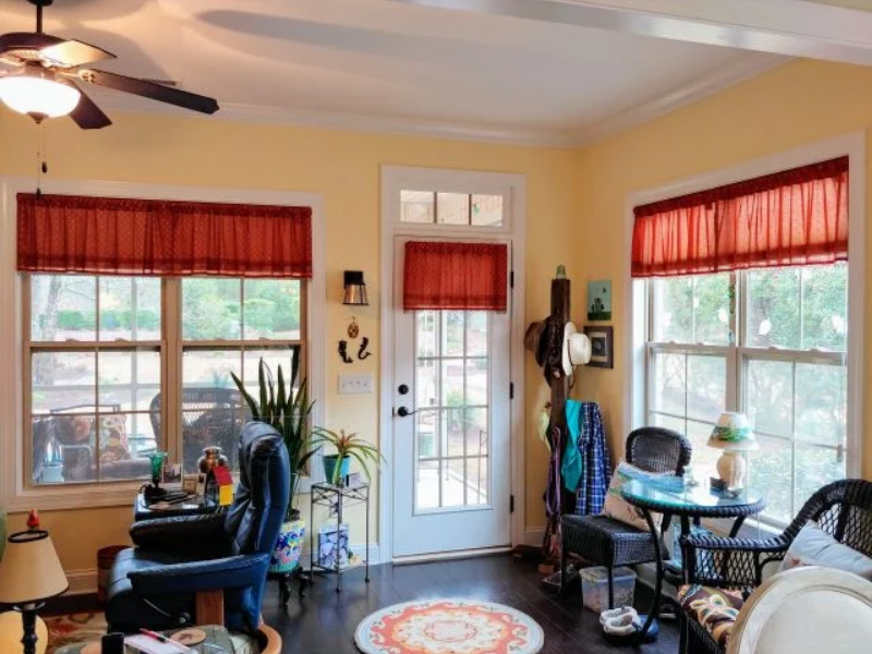 orange valances for living room windows 