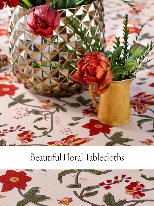 Floral tablecloths