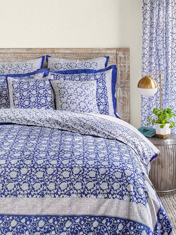 8 Blue & White Duvet Covers That Feel as Good as They Look