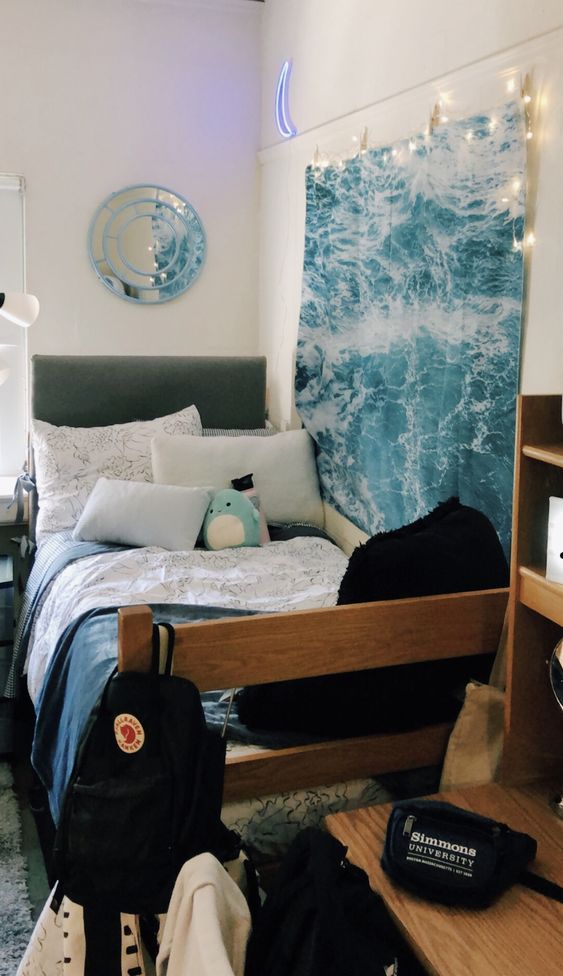 Dorm room decor for someone who wants a beachy or coastal theme