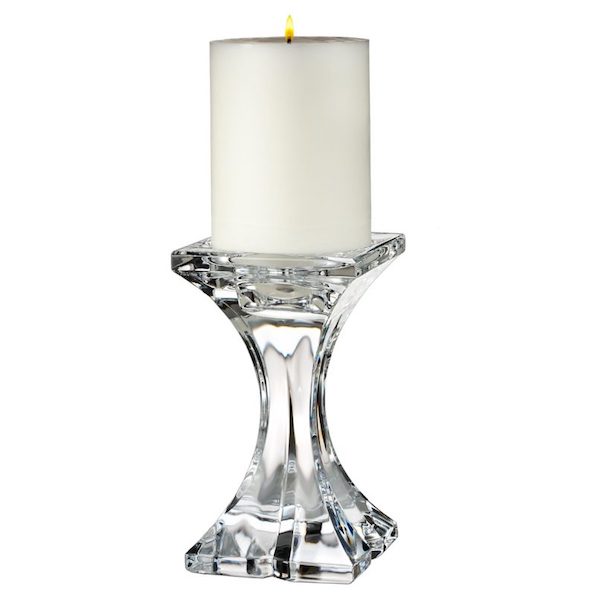 Classic Christmas table decor glass candle holder