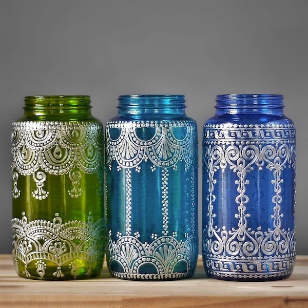 Moroccan vases for Moroccan or boho brunch themes for Mother's Day