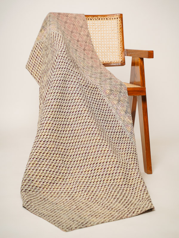 Archana Paras ~ Vintage Kantha Quilt Sari Throw