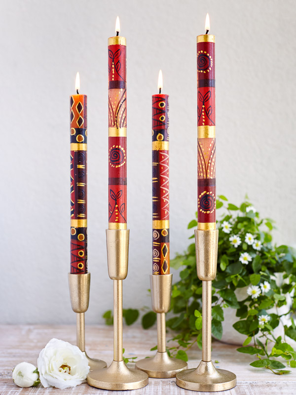 Desert Canyon ~ Hand-Painted Taper Candles