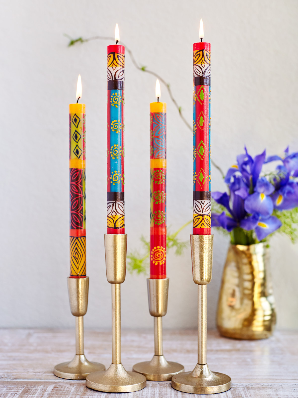Monarch Butterfly ~ Hand Painted Taper Candles